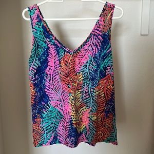 Lilly Pulitzer Gigi V-neck Tank in Electric Feel